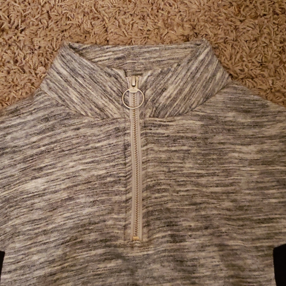 Pink VS Sweatshirt With Zip Up Neckline - Picture 6 of 10